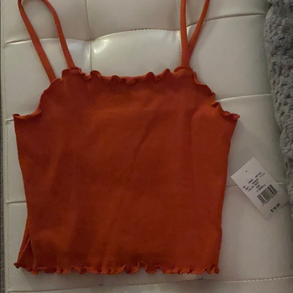 new orange tank top